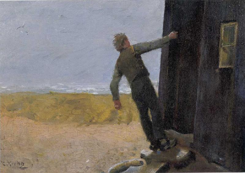 Christian Krohg Et Nodskudd Norge oil painting art